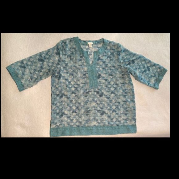 Chico's Sheer Tunic Cover-Up size 3 or 16-18 - Picture 2 of 10